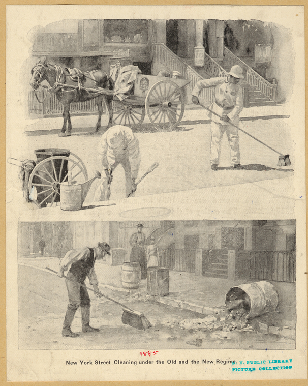 New York street cleaning under the old and the new regime NYPL Digital Collections