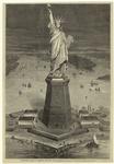 Projected Statue of Liberty for New York Harbor