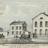 Baptist church Fayette St. (now Oliver St.) N.Y. 1808, showing the buildings extending to Chatham St