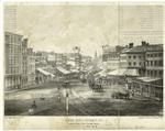 General view of Chatham St. 1858, looking down from Chatham Square