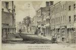 View of William Street, looking up from Frankfort St., 1859