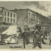 A riot on Forty-second Street, near Broadway