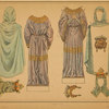 Paper doll costumes in the Carolingian style