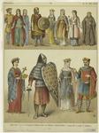 Man of rank ; Princesses and women of rank ; Warriors ; Benedictine monk ; Empress, 800 ; Princess ; Charlemagne