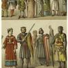 Peasants ; Man of rank ; Ladies of rank ; Warrior ; Pilgrim ; Queen ; King ; Costume of the people ; Knights