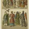 Bishops ; Warriors ; Costume of the people ; Men of rank ; Lady of rank ; Earl ; Queen Matilda ; King Henry I, 1031 ; Knight of the first crusade
