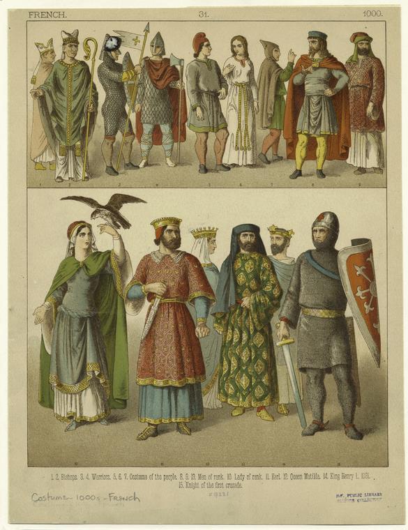 Bishops ; Warriors ; Costume of the people ; Men of rank ; Lady of rank ...