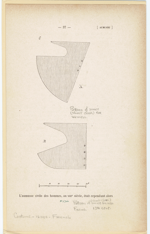 Patterns of amice, France, 13th century - NYPL Digital Collections