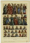 Edad media - trajes y tocados de mujeres alemanas en la segunda mitad del siglo XV