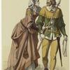 Woman and man, Germany, fourteenth century