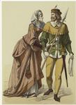 Woman and man, Germany, fourteenth century