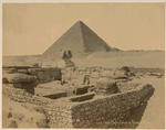 Temple Chafre Sphinx & Pyramide Cheops.