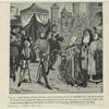 Saint Remy, évêque de Reims, vient demander à Clovis la restitution d'un vase sacré pris par les Francs dans le pillage de Soissons, costumes de la cour de Bourgogne au quinzième siècle
