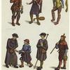 Geolier ; Ménestrel ; Fou ; Bourgeois ; Mendiant ; Pèlerin ; Berger