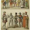 Jester ; Knight ; Bailiff ; Citizen ; Carpenter ; Female peasant ; Peasant ; Canon ; Rector of university ; Bishop ; Knights ; Crossbowman ; Archer ; Electors