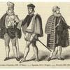 Costume: Venetian, 1590 (Titian) -- Spanish, 1577 (Weigel) -- French, 1581 (Boissard)