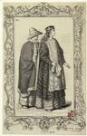 Man wearing a crown and another with a hat and cape, Sweden, sixteenth century