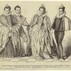 Louise de Vaudemont, femme de Henri III ; le duc de Guise ; Marguerite de Vaudemont et Anne de Joyeuse (1581)