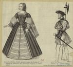 Portrait de la Reine Claude, Première femme de François let ; Archer de la garde du roi en costume de chambre
