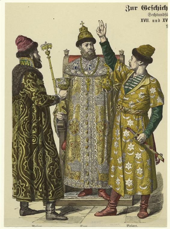 Tsar and boyars, Russia, 17th-18th centuries - NYPL Digital Collections