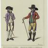 Bourgeois de Londres (vers 1785) ; Anglais en chapeau a l'Americaine