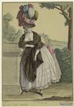 French woman in an alluring pose, 1770s