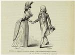 Bonnet à la "houzarde" et robe de "dolman"; 1792