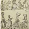 Women in dresses, France, 18th century