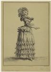 Woman in dress, France, 1780s