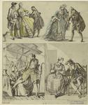 French men and women, 1770s