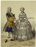 French man and woman, eighteenth century