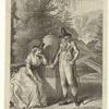 Man and woman outdoors, Germany, 1790s