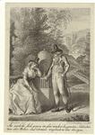 Man and woman outdoors, Germany, 1790s