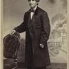 Man in bowtie and overcoat, 1860s