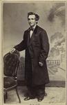 Man in bowtie and overcoat, 1860s