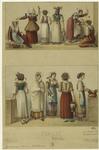 Italian women, in period dress, 19th century