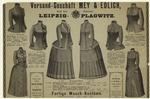 Advertisement for women's dresses and suit jackets, Germany, 1886