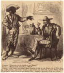 African American man talking to a caucasian man sitting at a table