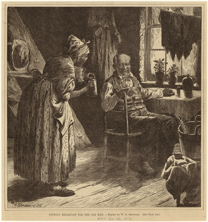 Getting breakfast for the ole man - NYPL Digital Collections