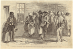 Glimpses at the Freedmen's Bureau -- issuing rations to the old and sick