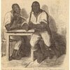Slaves holding knives, ca. 1861