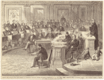 Taking the vote on the impeachment of President Johnson, Senate chamber, Washington, D.C., May 16th, 1868