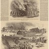 Scenes in Memphis, Tennessee, during the riot -- burning down a freedmen's school-house ; Shooting down negroes on the morning of May 2, 1866