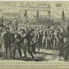Reception by the people of New York of the sixty-ninth Regiment, N.Y.S.M., on their return from the seat of war, escorted by the New York Seventh Regiment