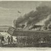 Les troupes fédérales évacuant le fort Moultrie, après avoir détruit le matériel de guerre