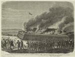 Les troupes fédérales évacuant le fort Moultrie, après avoir détruit le matériel de guerre