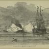 The Arkansas running through the union fleet off Vicksburg