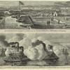 Fortifications nouvellement élevées par les troupes fédérales à Hiltonhead, Port-Royal ; Combat entre la canonnière confédérée l'Arkansas et la flottille fédérale, à l'embouchure de la riviere Yazoo, le 15 juillet