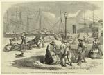 Unloading cotton from blockade-runners at Nassay, New Providence