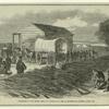 Surrender of the Rebel army, by General R. E. Lee, at Burkesville Station, April, 1865